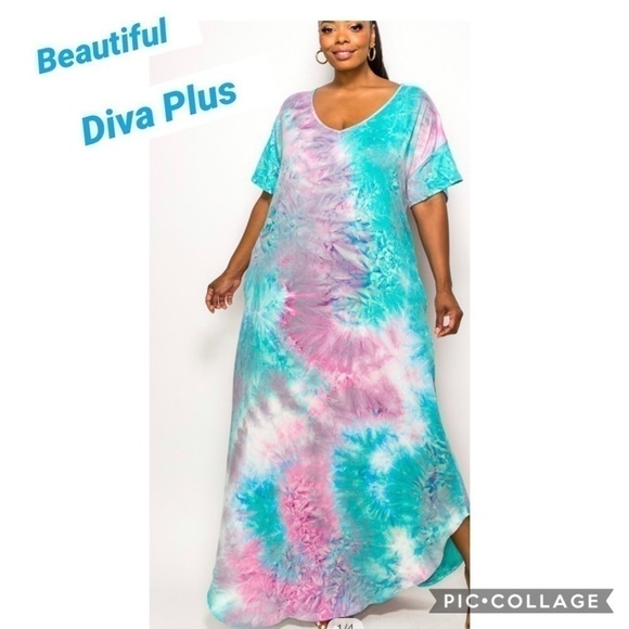 1 Left! Diva Plus Maxi Dress - Picture 1 of 3